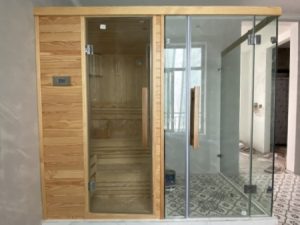 Phòng xông hơi khô và ướt kết hợp khách hàng Anh Khánh – Vin Marina_Hải Phòng